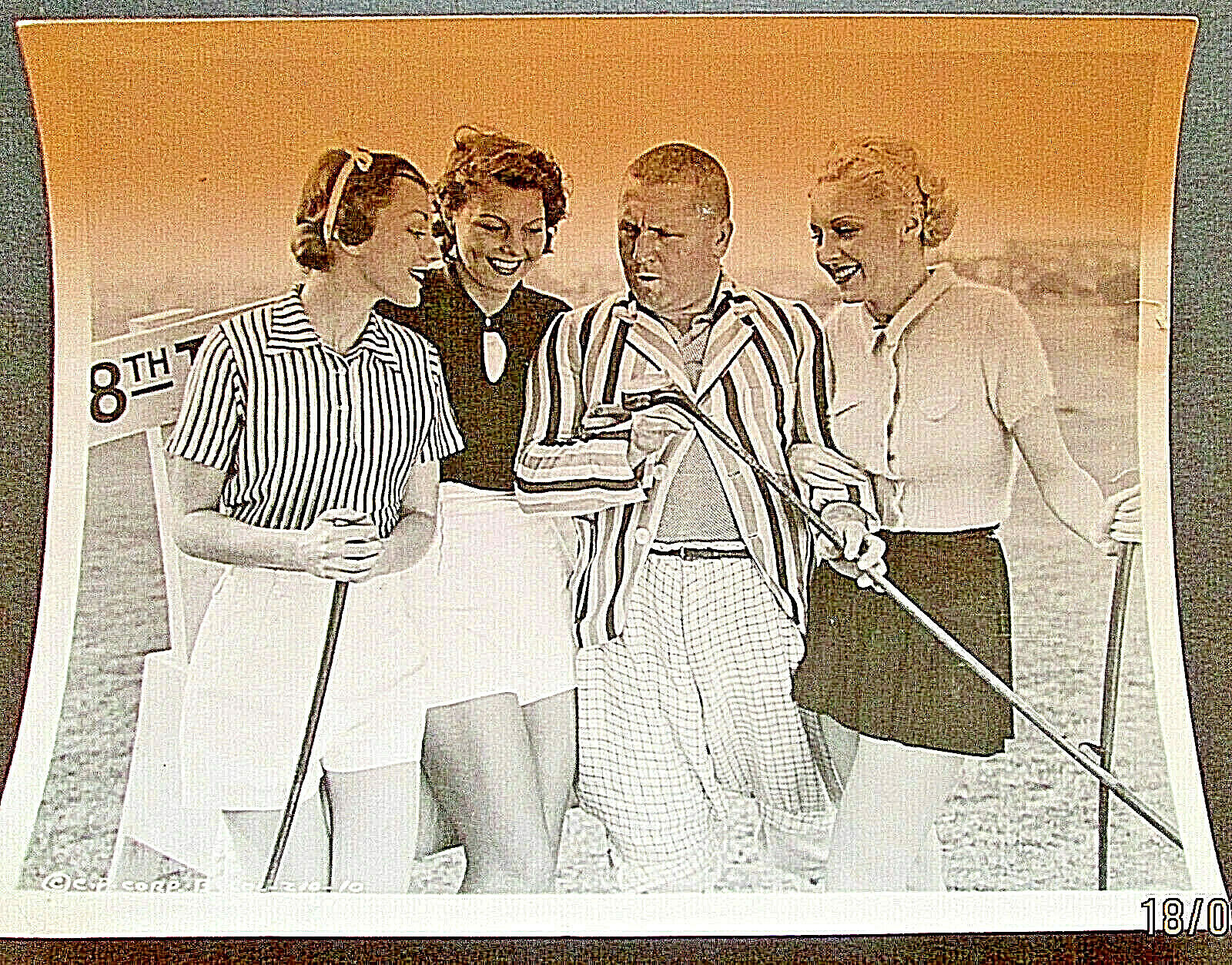 THREE STOOGES (ORIGINAL VINTAGE Photo Poster painting ) CLASSIC CURLY Photo Poster painting