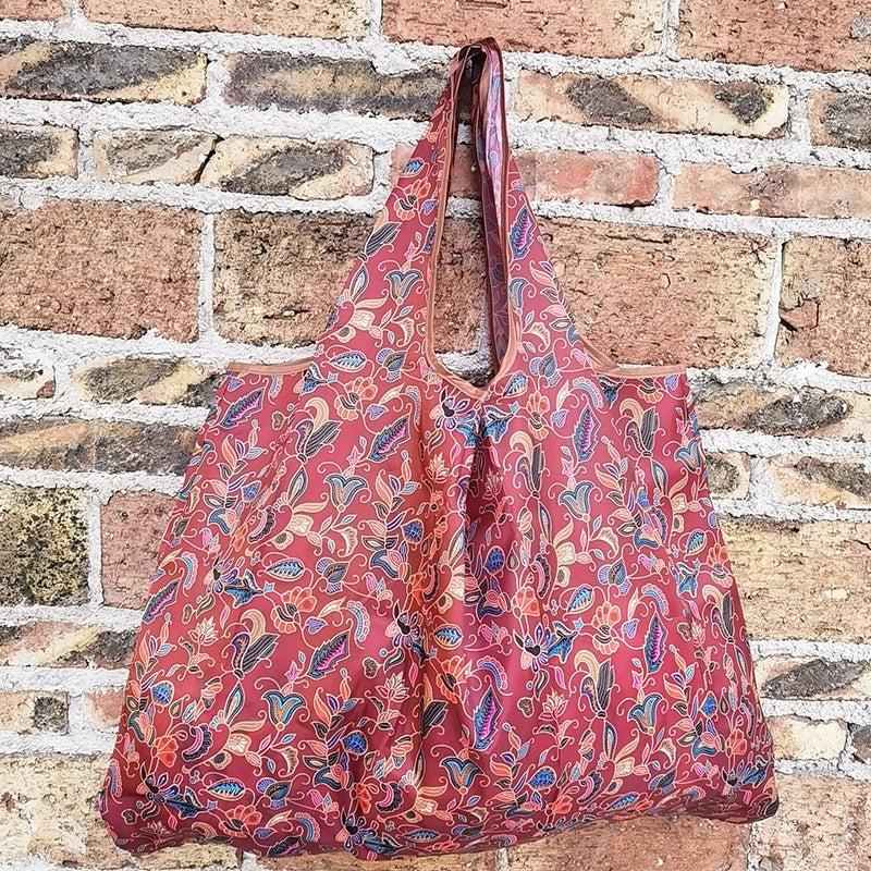 Spot Japanese Printed Environmental Bag Large 210T Supermarket Folding Shopping Bag Thickened Tote Bag Shopping Bag