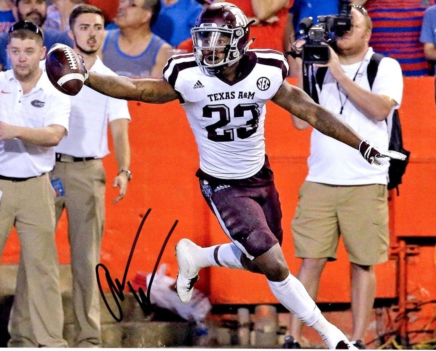 Armani Watts Texas A&M Aggies signed autographed 8x10 football Photo Poster painting e