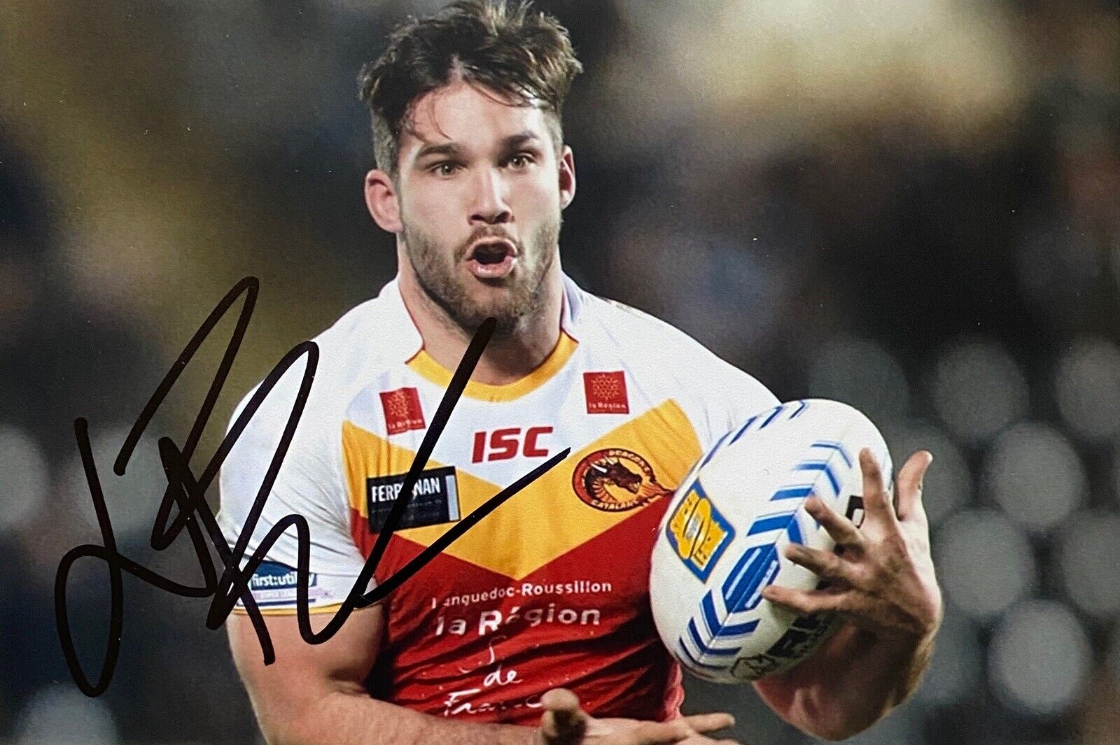 Jason Baitieri Genuine Hand Signed 6X4 Photo Poster painting - Catalans Dragons 4