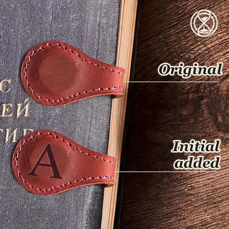 Mara Charm – Timeless Mark – Personalized Magnetic Leather Bookmark ...