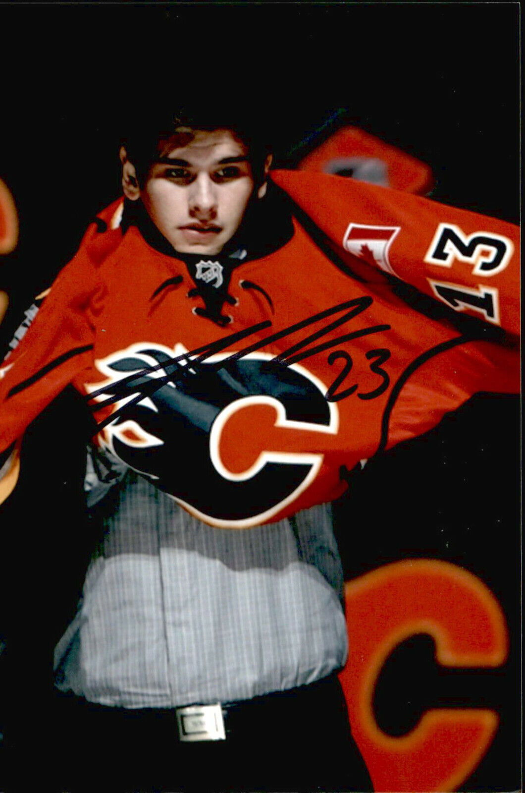 Sean Monahan SIGNED autographed 4x6 Photo Poster painting CALGARY FLAMES #3