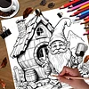 3PCS Witch Coloring Book Set Mindfulness Art Books for Adults 