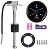 100TECH Marine Fuel Gauge and Sending Unit Kit Boat 12"(300mm) SUS316 Stainless Steel Fuel Level Sensor Fuel Water Tank Sender Gas Tank Sending Unit for Truck RV Fuel Water Level Sensor 240-33ohm
