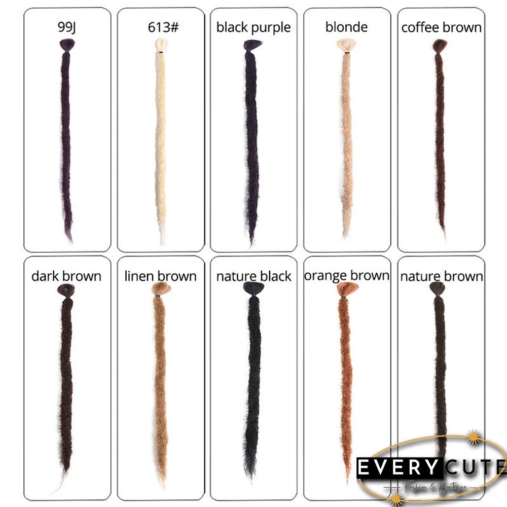 Wig Dirty Plait Handmade Dirty Plait Reggae Dirty Plait 20 Inch Monochrome