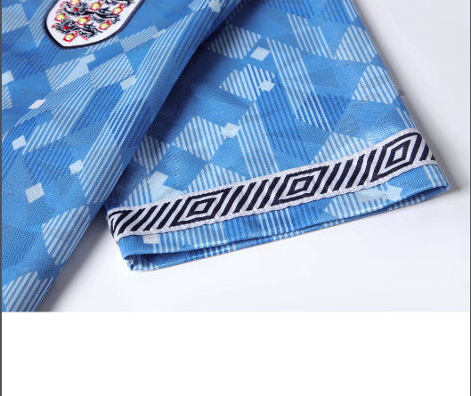 1990 England Third Away Retro Men's Football T-Shirt Thai Quality