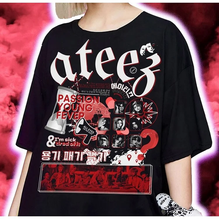 ATEEZ Passion Young Fever T-shirt officialateezshop
