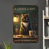 Coffee Cat - Vintage Metal Signs - 20*30cm/30*40cm