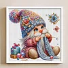 Gnome Knitting A Sweater-11CT Stamped Cross Stitch 45*45cm/17.72*17.72in