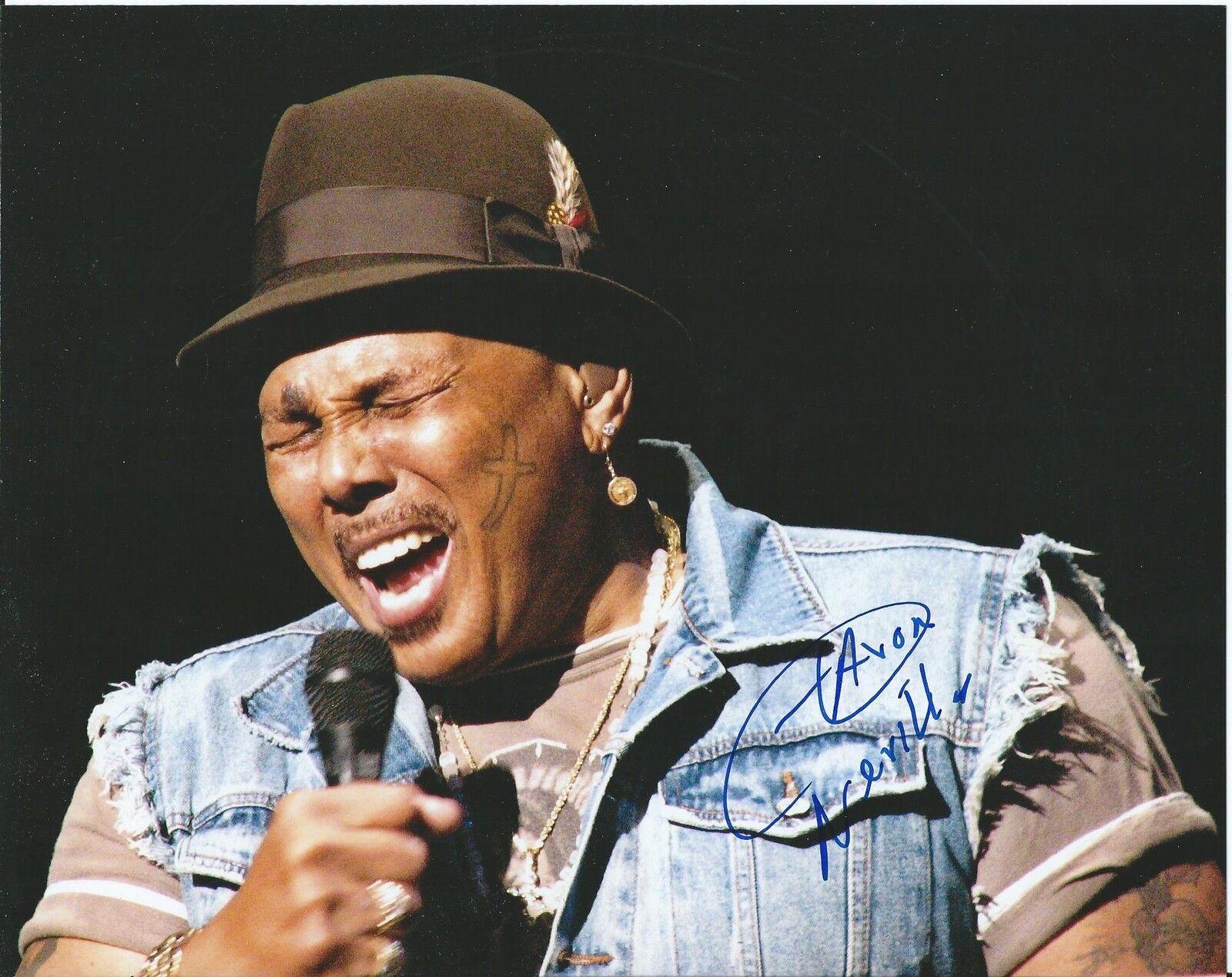 Aaron Neville *THE NEVILLE BROTHERS* Signed 8x10 Photo Poster painting AD3 COA GFA PROOF!