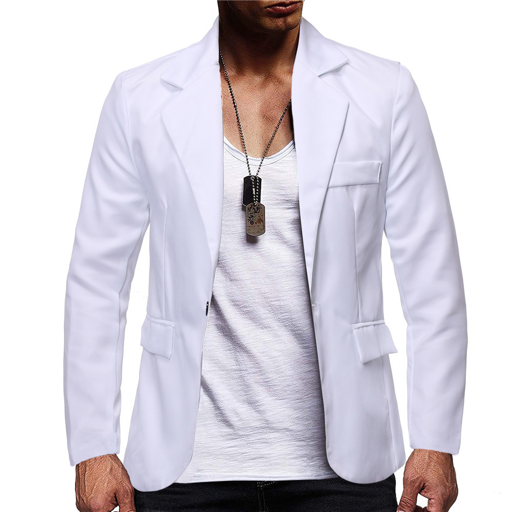 Casual Solid Color Classic Suit