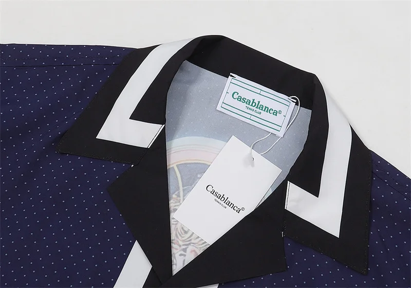 Casablanca 2023SS New Product Silk Short Sleeve Shirt