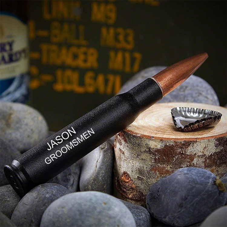 Personalized Bullet Bottle Opener for Men Father's Day Gift