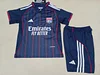 Joyfball 2025/2026 Kids Size Lyon Away Football Shirt