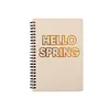 8PCS Simple Positivity A5 / A6 / A7 /B5 Girls Portable Writing Paper Notebooks Diary Meeting Stationery Gift
