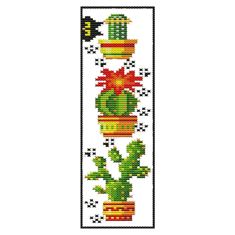 【Yishu Brand】Bookmark - Plant Mushroom  11CT Stamped Cross Stitch 18*6CM