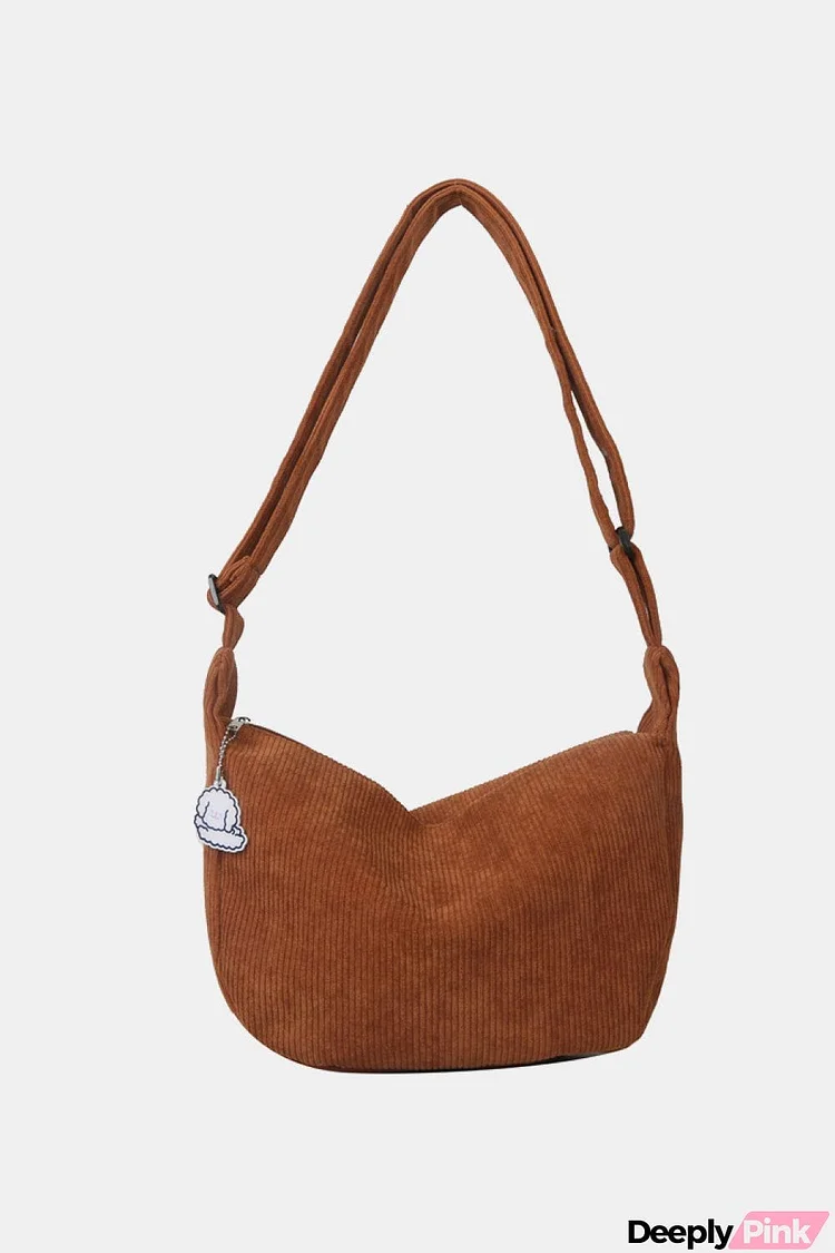 Large Corduroy Shoulder Bag