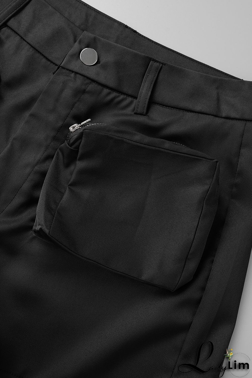 Olive Green Sexy Street Solid Patchwork Pocket Backless Sleeveless Two Pieces