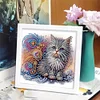 5D DIY Partial Special Shaped Drill Diamond Painting Kit Cat Decor With Frame Kit 18x18cm