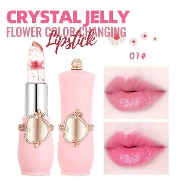 🔥Buy 1 Get 1 Free ✨Crystal Jelly Flower Color Changing Lipstick✨