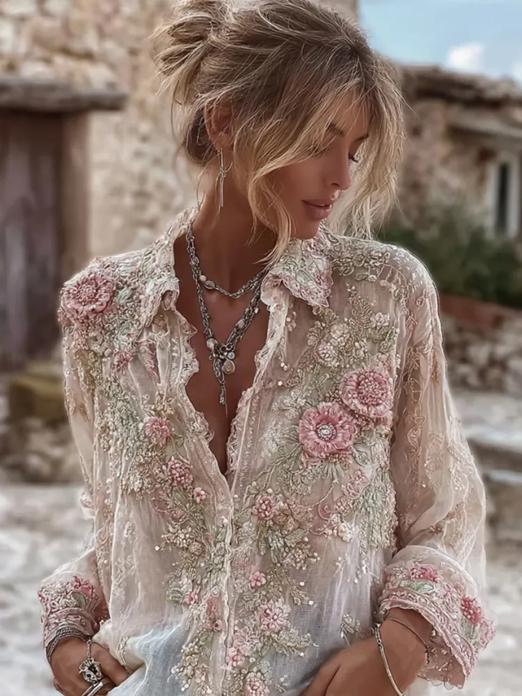 Rosy Long Sleeve Shirt