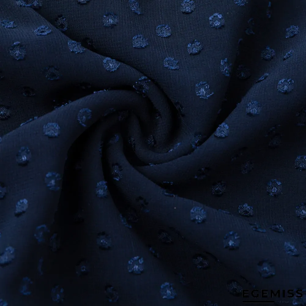 Casual Elegant Long Sleeve Polka Dot Dress | EGEMISS