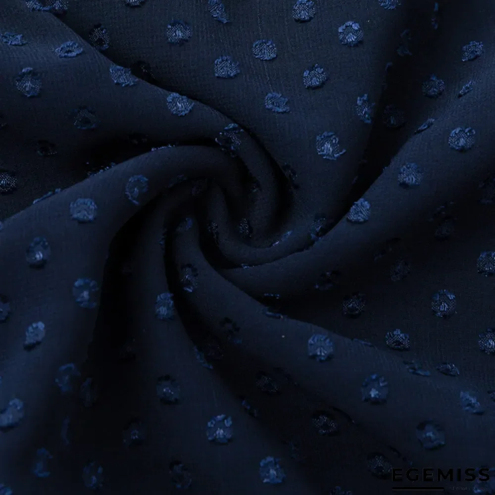 Casual Elegant Long Sleeve Polka Dot Dress | EGEMISS