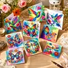 12Pcs Diamond Painting Butterfly Hummingbird Dragonfly Greeting Card Set with Envelope