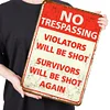 [Show]No Trespassing - Vintage Metal Signs - 20*30cm/30*40cm - Warning