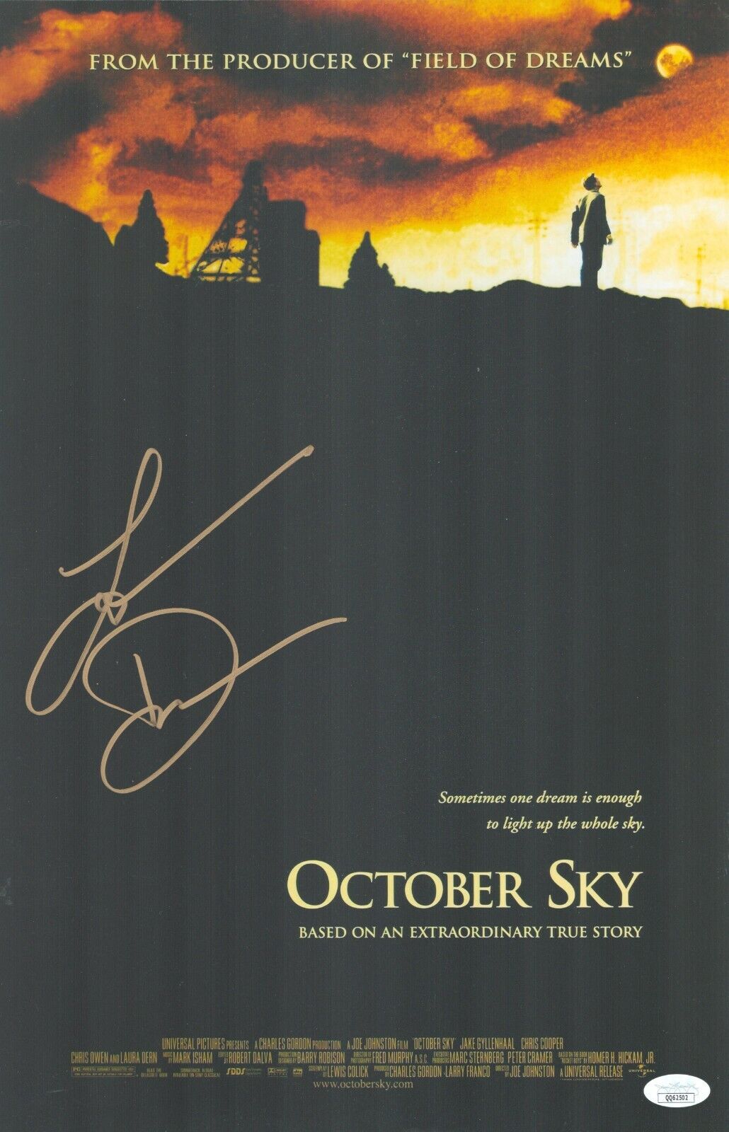 Laura Dern Signed 11x17 October Sky Authentic Autograph JSA COA Cert