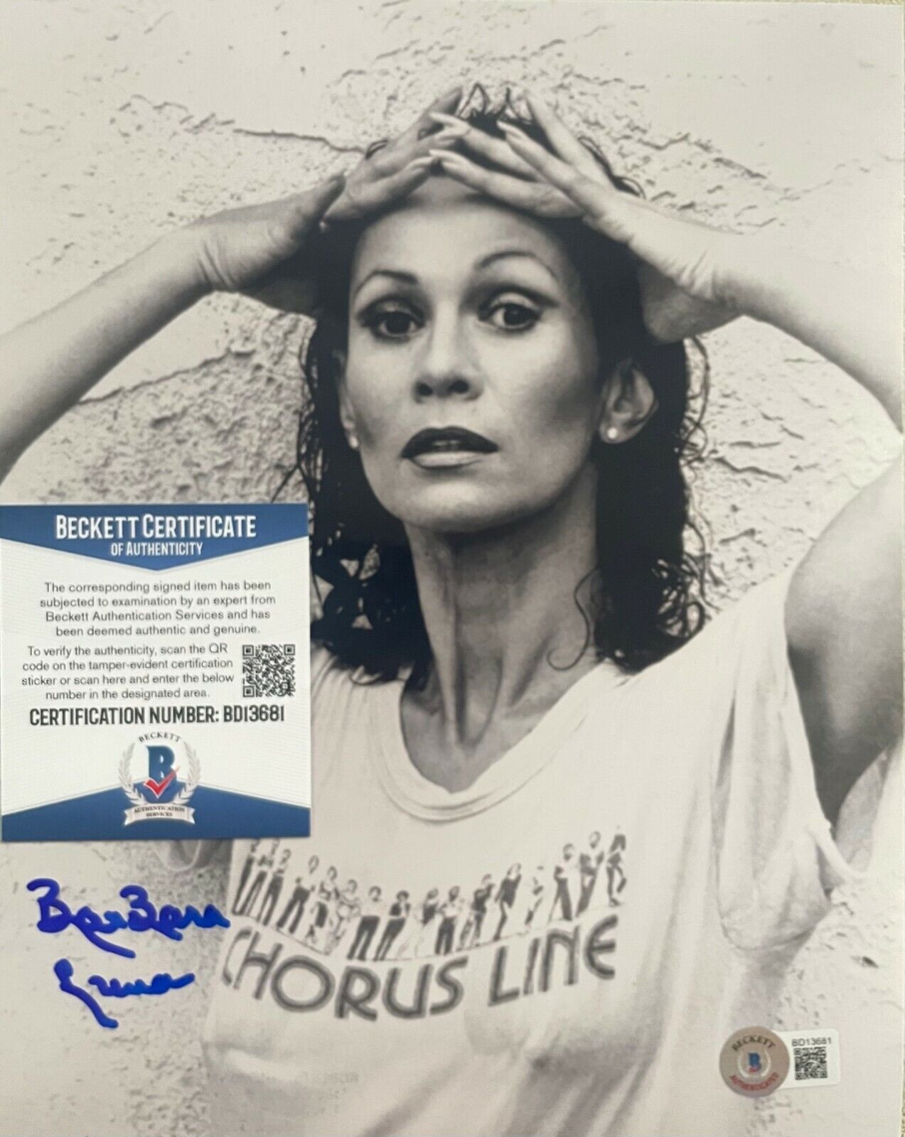 BarBara Luna Original Autographed 8X10 Photo Poster painting w/Beckett COA #4