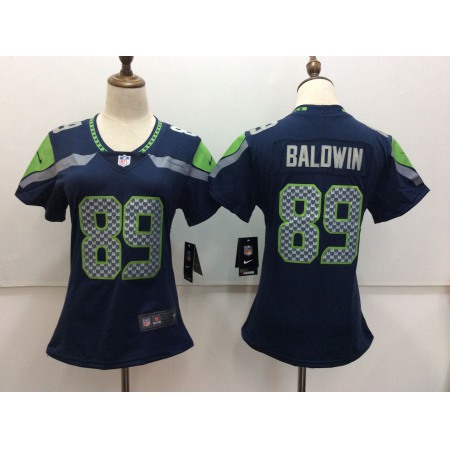 Women's  Seattle Seahawks #89 Doug Baldwin Blue Vapor Untouchable Limited Stitched NFL Jersey