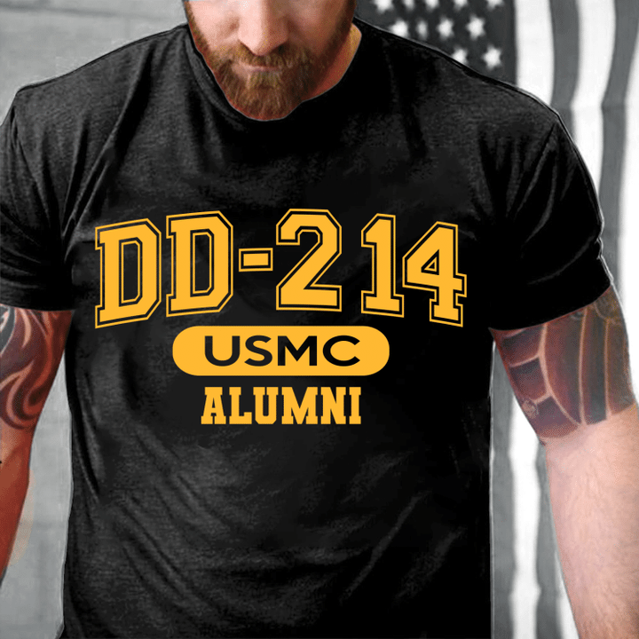 DD-214 Marine Corps Alumni, USMC Veterans T-Shirt ctolen