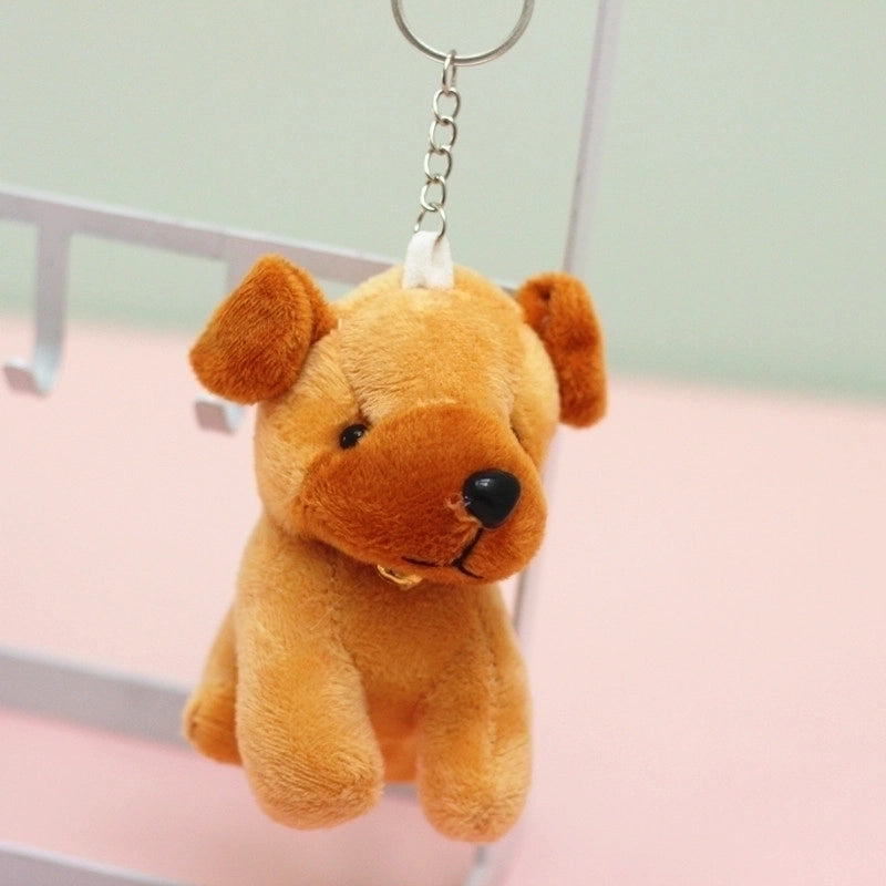 Minimalist Classic Style Dog PP Cotton Keychain