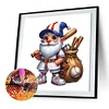 Diamond Painting-DIY Full Round Drill Baseball Gnome