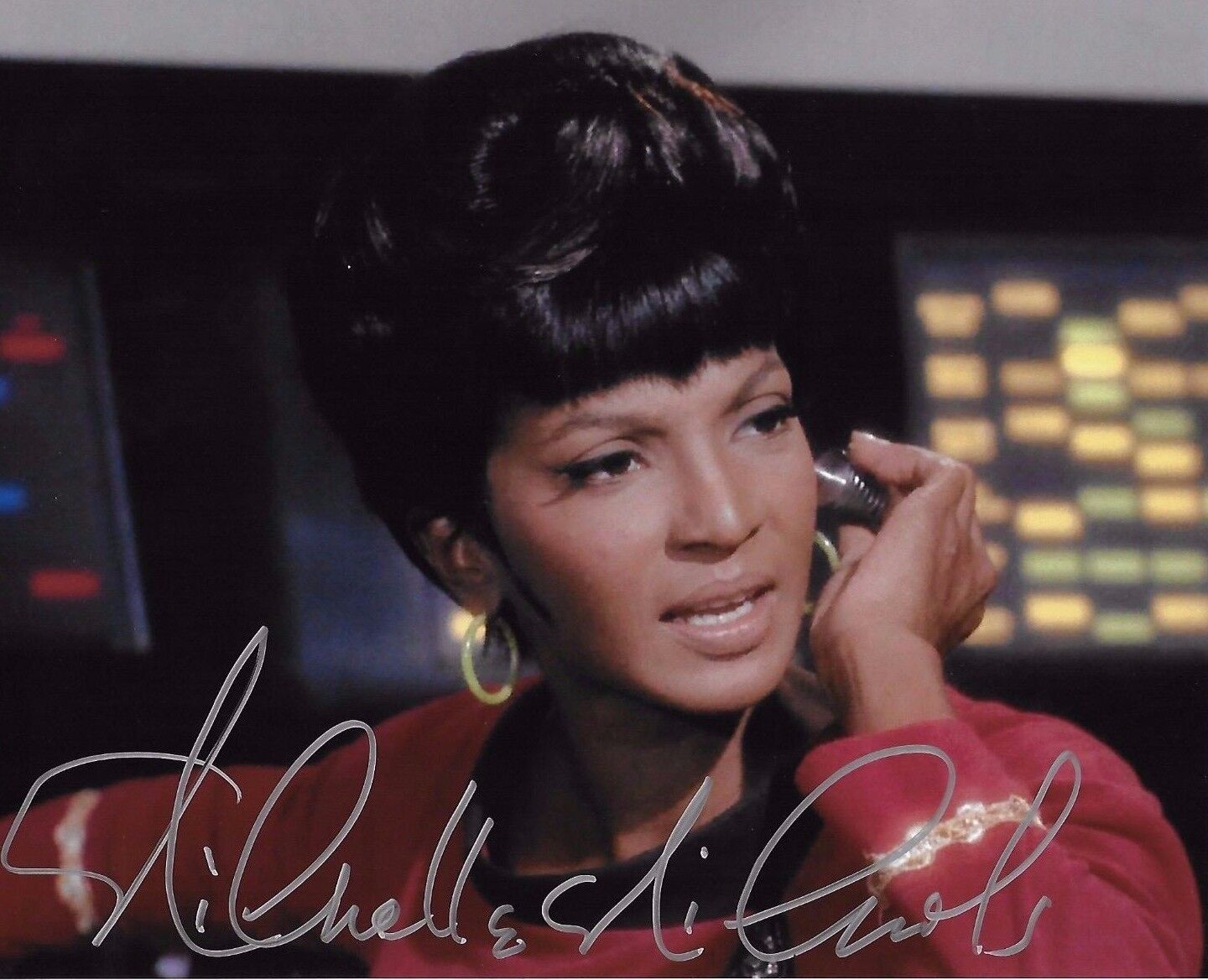 Nichelle Nichols Signed 8x10 Photo Poster painting - STAR TREK - ICONIC - RARE!!! H103