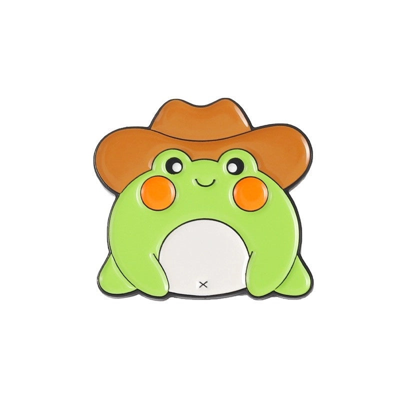 Cartoon Style Cute Pin Frog Alloy Plating Unisex Brooches