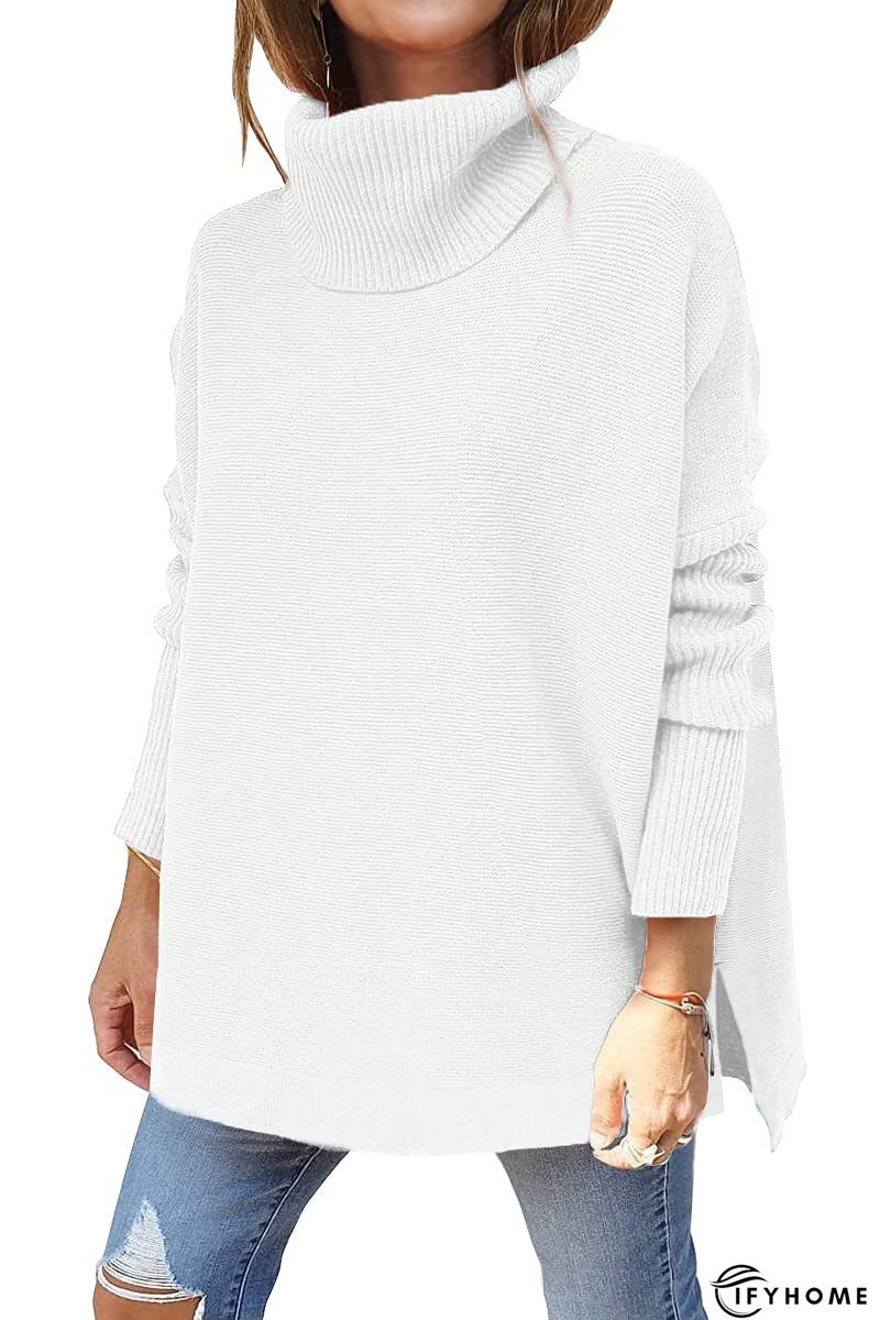 Vintage Long Sleeve Turtleneck Tunic Top | IFYHOME