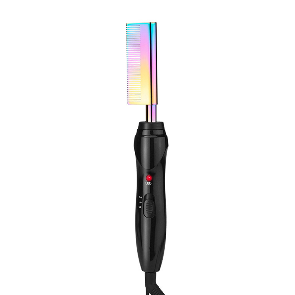

2 in 1 Heating Comb Straightener Curler Electric Hot Comb Curl Brush Styler, U.s. regulations, 501 Original