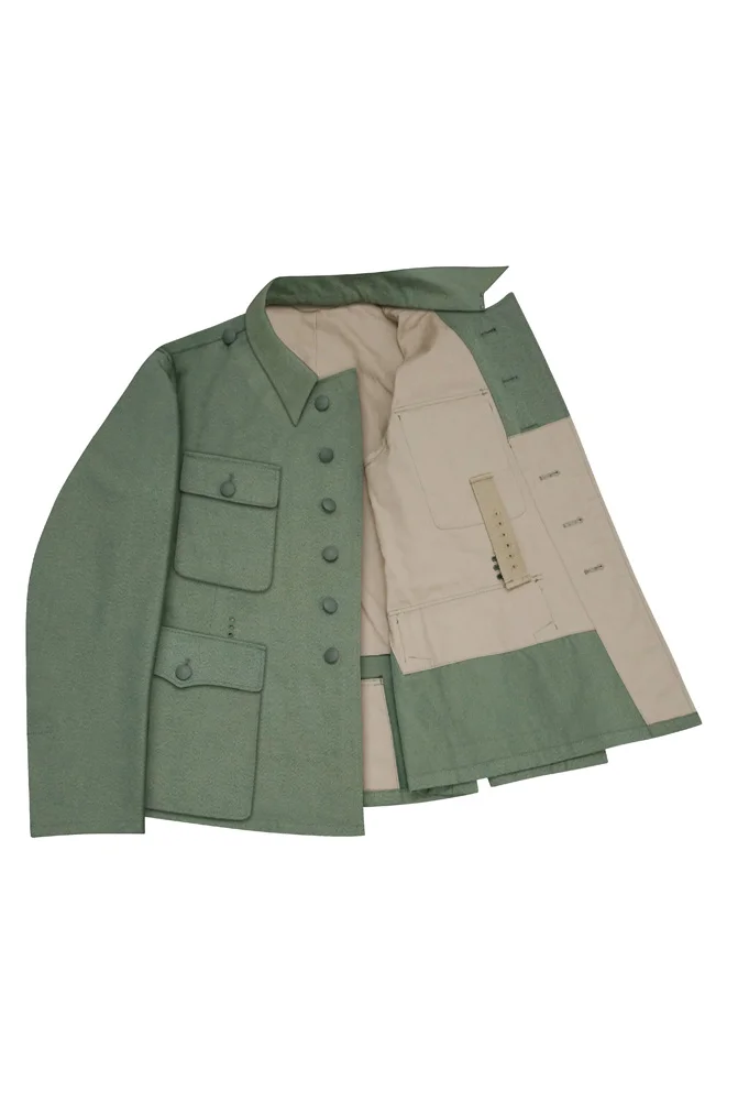  Polizei German M1943 Officer Mottled Green Summer Tunic Feldbluse II German-Uniform