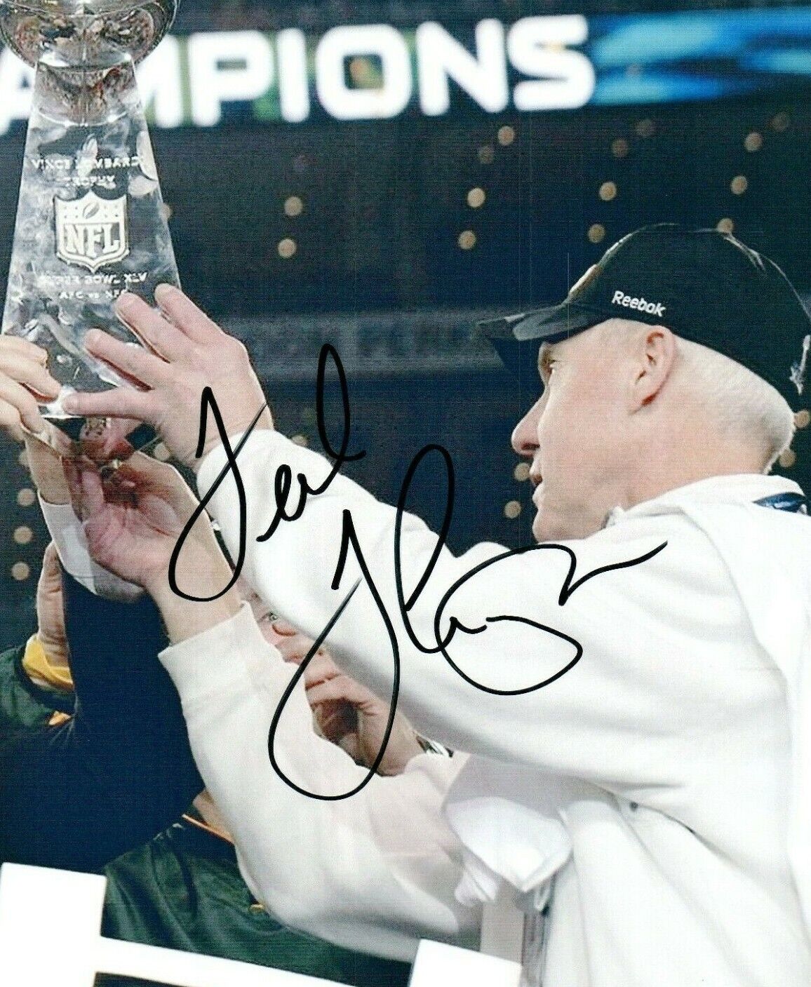 Ted Thompson Green Bay Packers Super Bowl Signed 8x10 Autographed Photo Poster painting COA 2