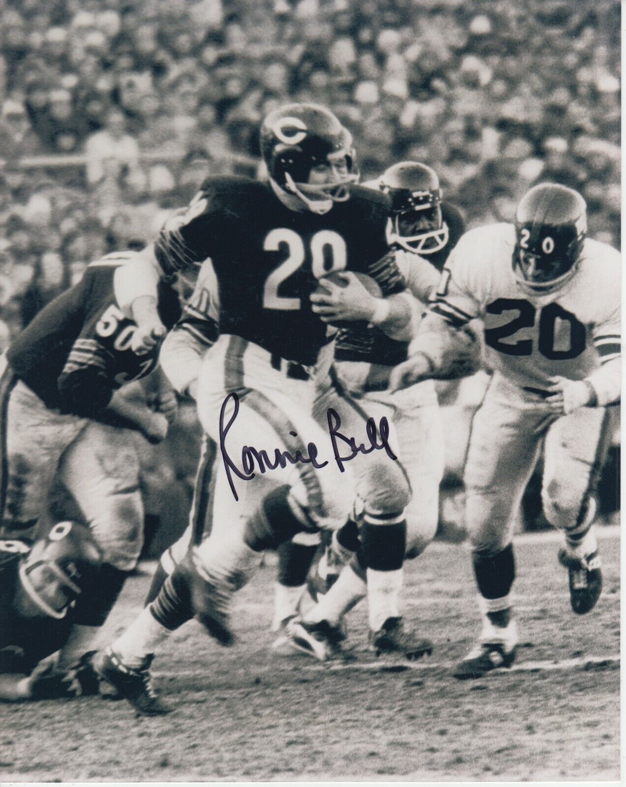 Ronnie Bull 8x10 Signed Photo Poster painting w/ COA Chicago Bears #1