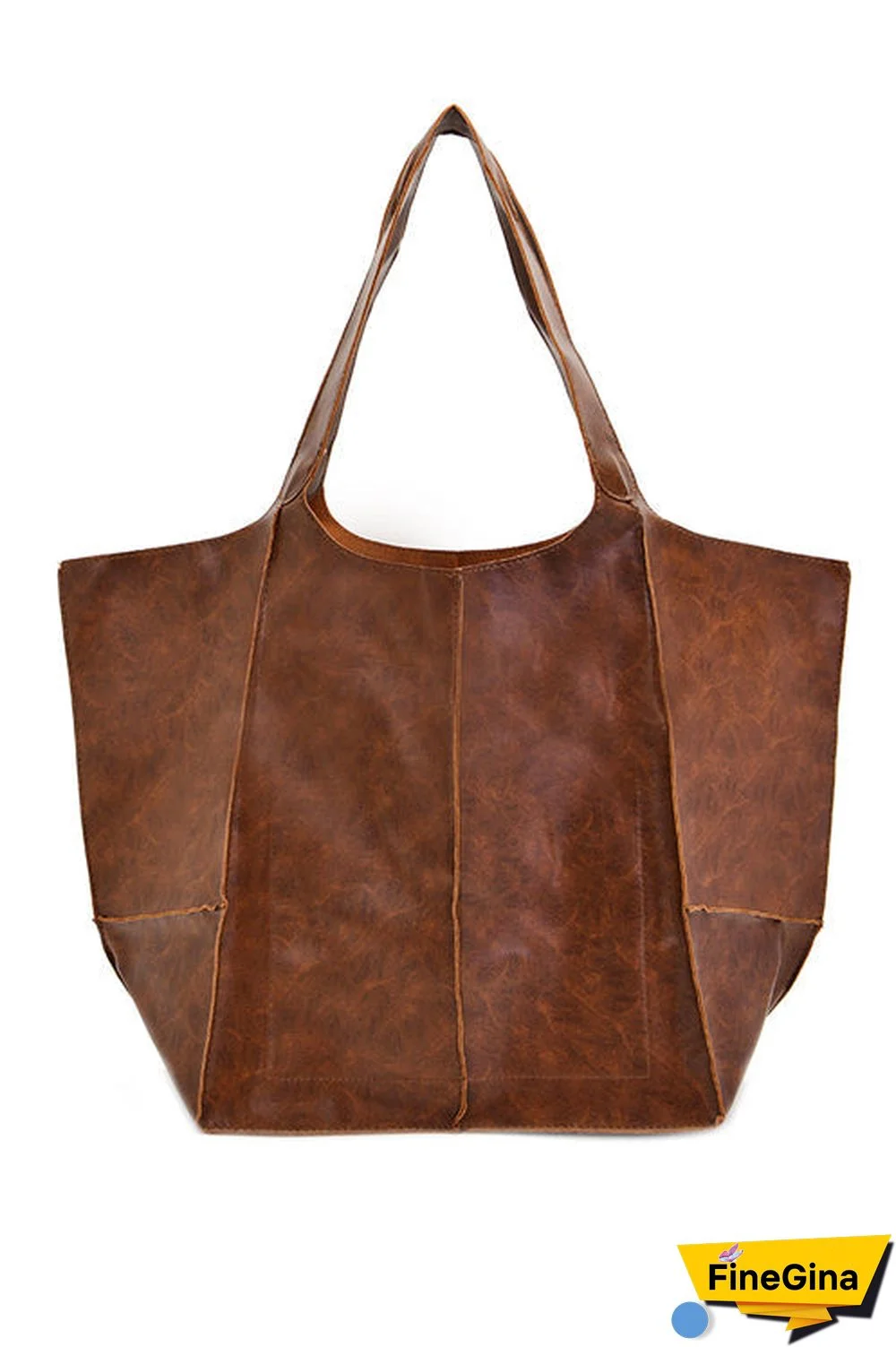 Oversized Leather Tote Bag