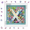 Butterfly Flower X 5D Partial Drill DIY Diamond Painting Kit 30*30cm