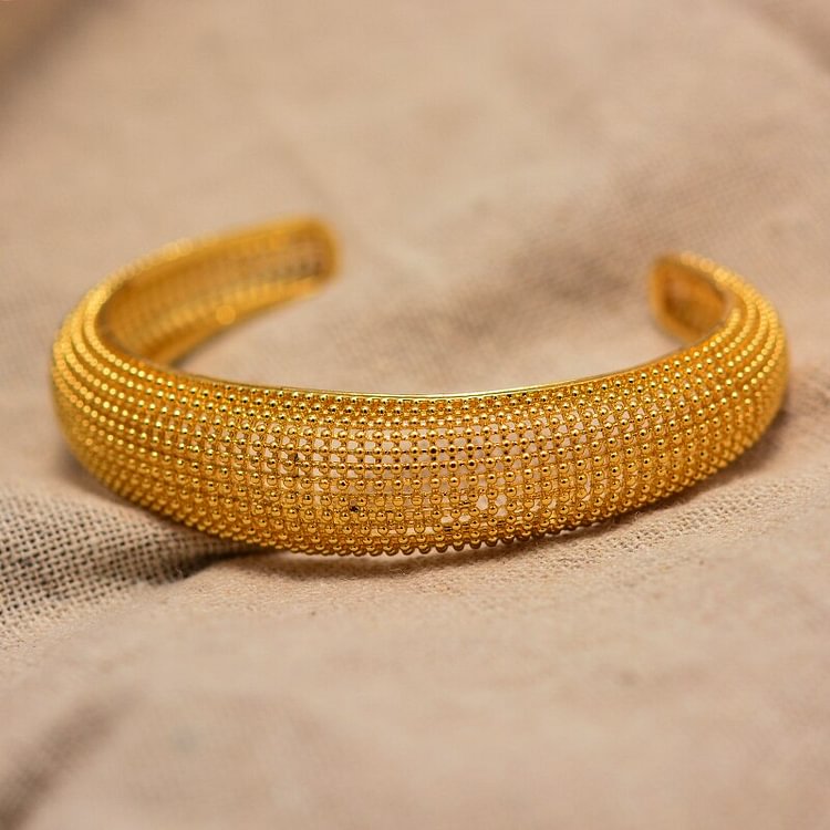 Ethiopian Bracelet Bangles for Women Gold Color Dubai Bride Wedding Bracelet