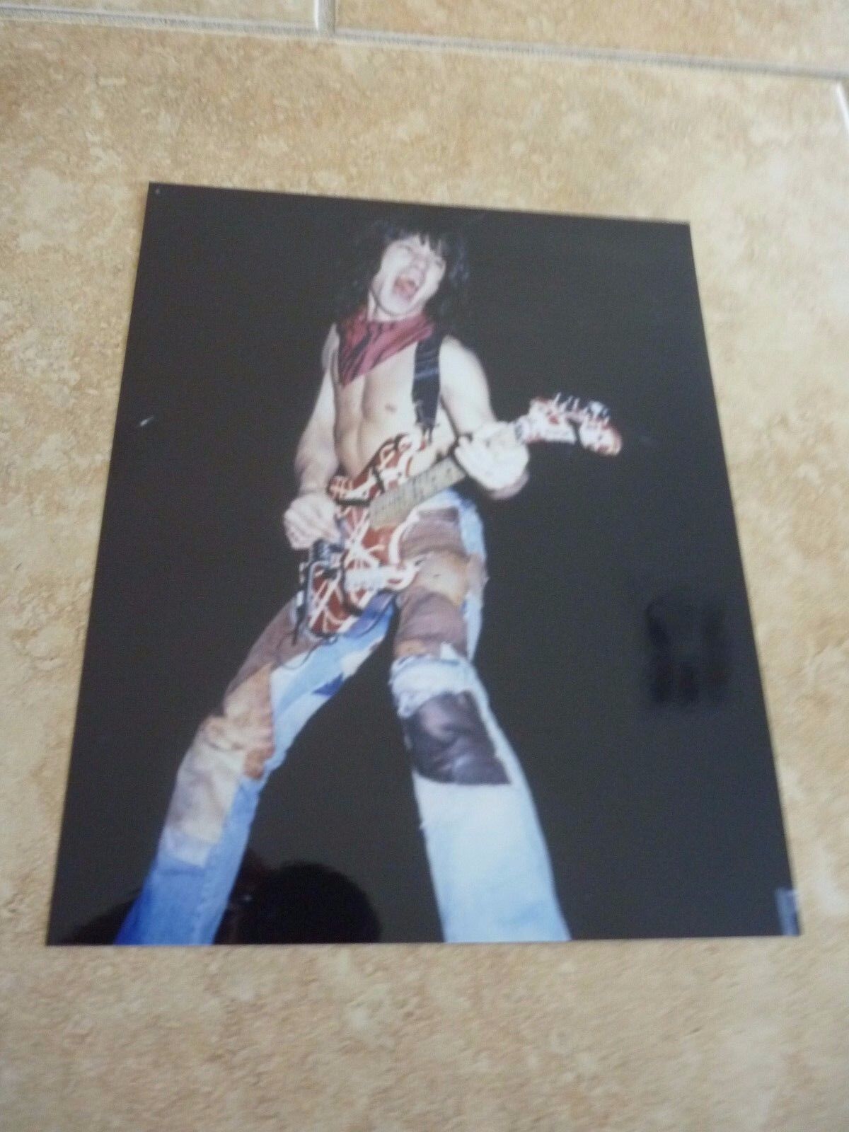 Eddie Van Halen Vintage Live 8x10 Concert Photo Poster painting #73