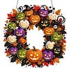 Pumpkin Wreaths DIY Acrylic 5D Crystal Diamond Gem Art Hanging Ornament