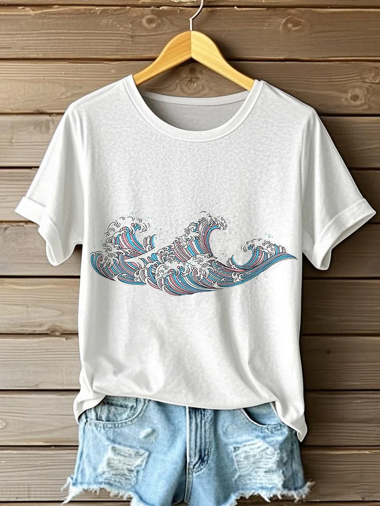 Transgender Ocean Waves T-Shirt