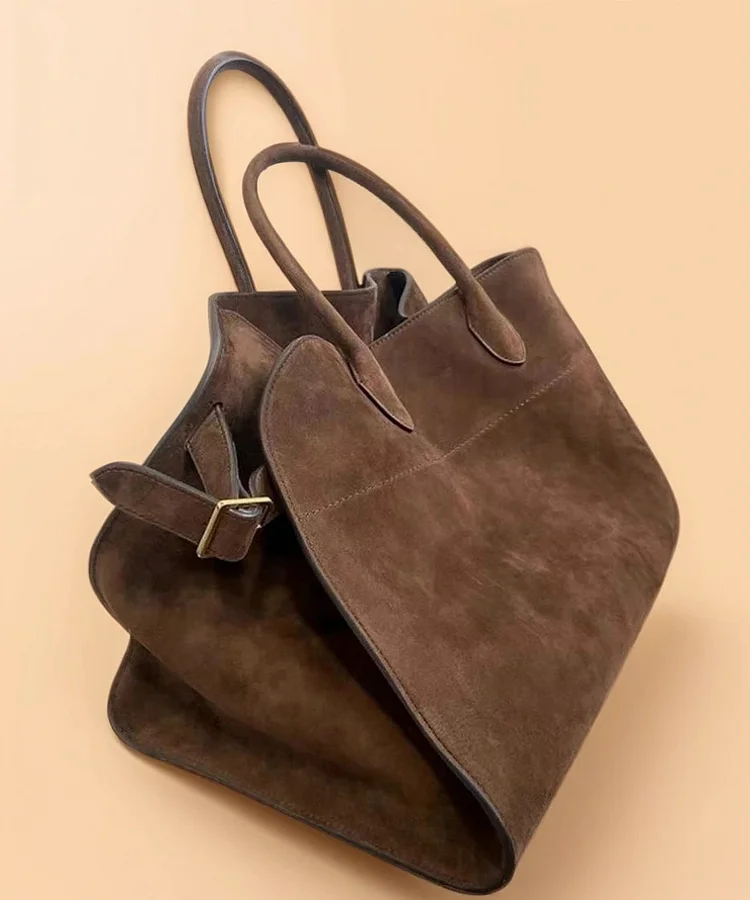 2024 New Brown Large Capacity Handbag