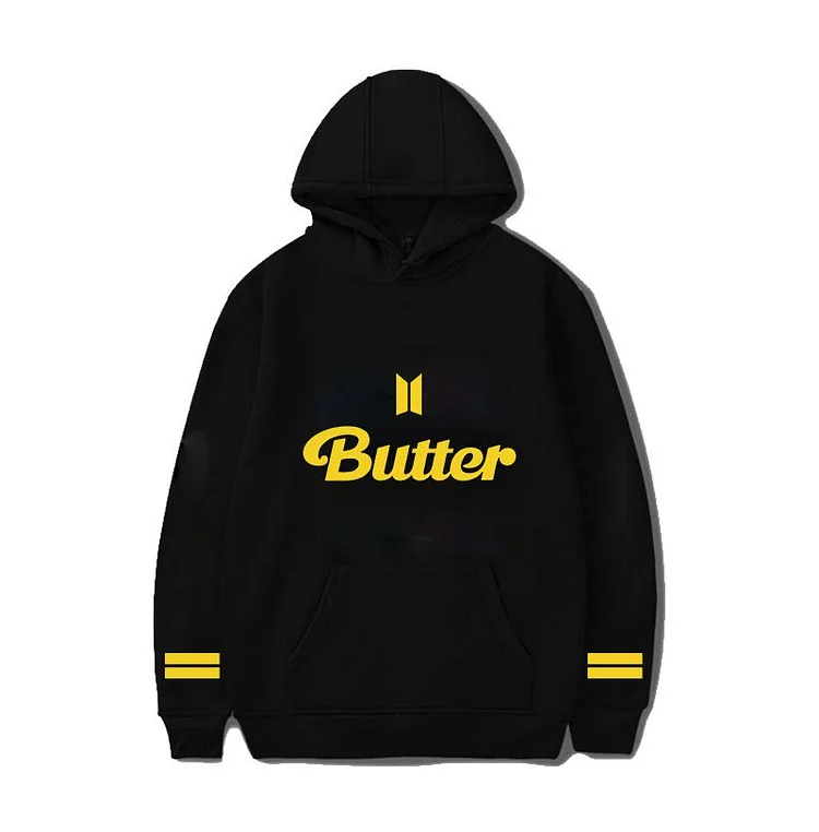방탄소년단 Butter Simple Print Casual Hoodie